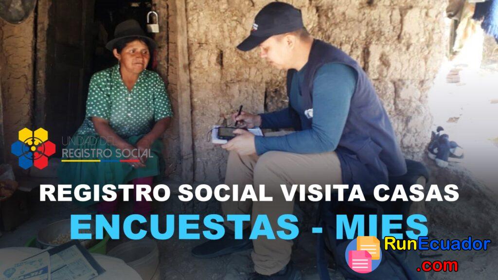 ▷ Registro social MIES visita los hogares para ENCUESTAS (2022)