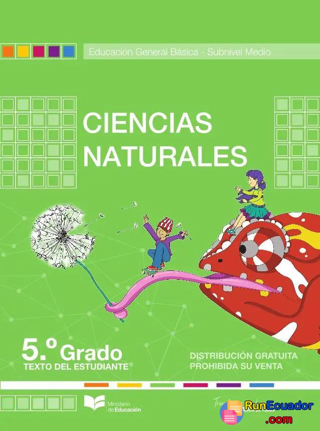 ▶ Libro de ciencias naturales de quinto grado de EGB resuelto