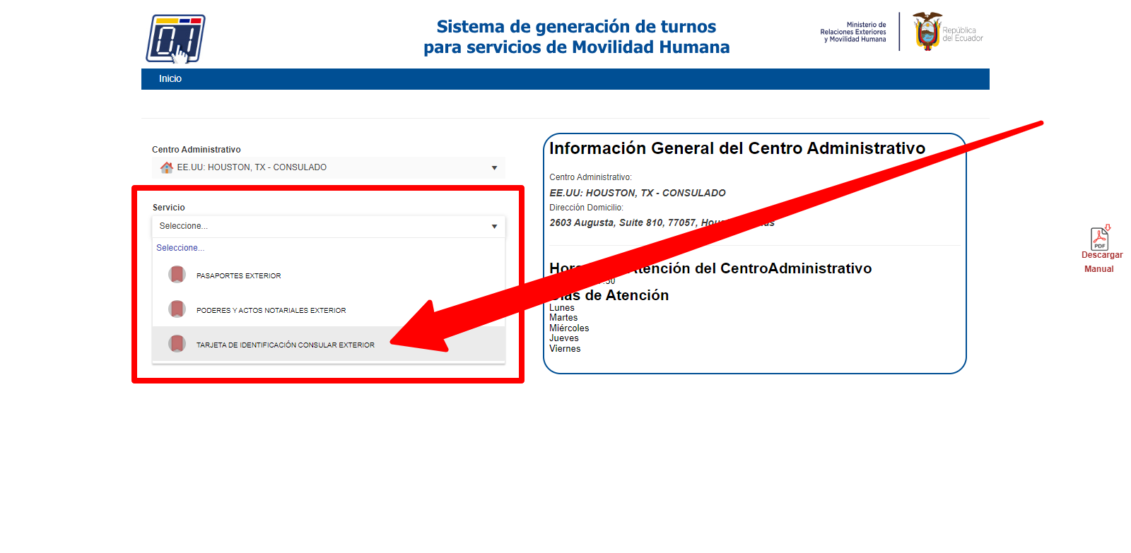 Tarjeta de Identificación Consular para Ecuatorianos en EE.UU
