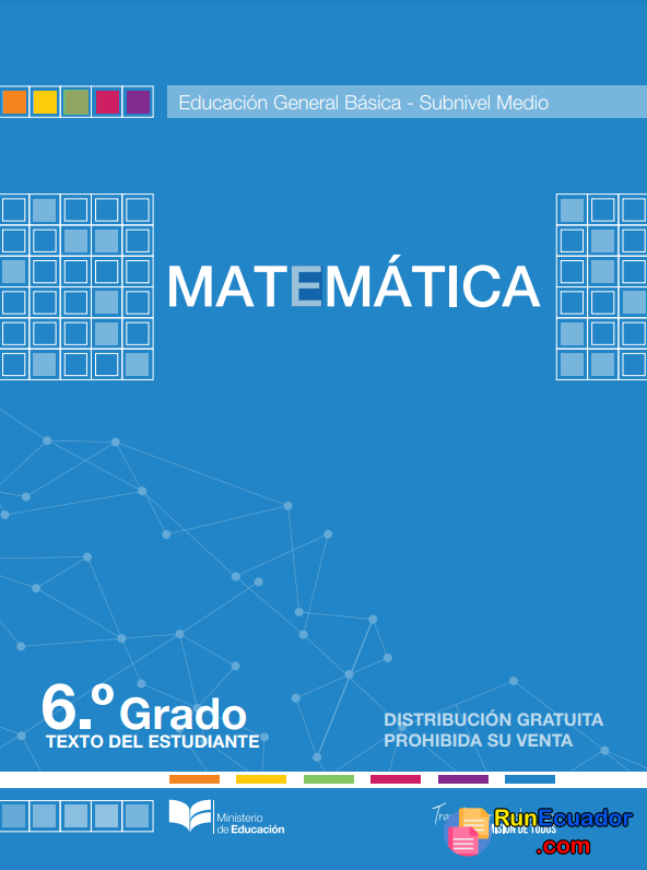 ▶ Libro de matemáticas de sexto grado de EGB resuelto